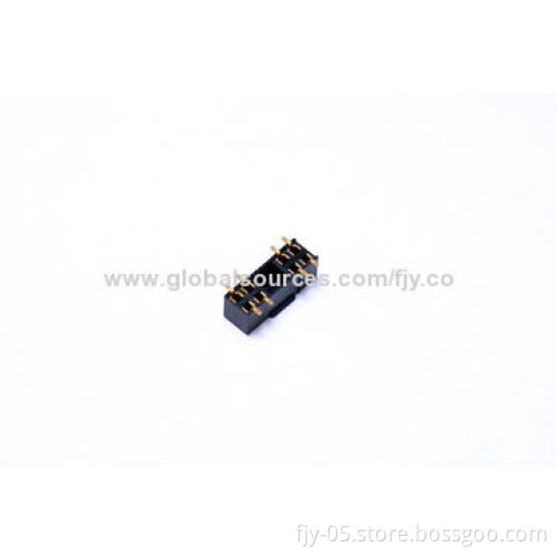 2.0 2*6P Female Header, SMT H4.3, First Wall, 5, 6, 7, 8 Holes, 2A Current Rating
